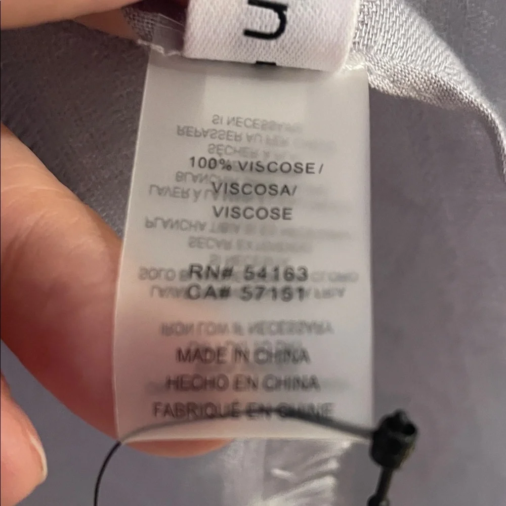 Calvin Klein Monogram Pashmina Style Scarf Light Gray NWT